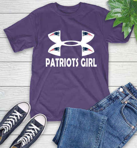 NFL New England Patriots Girl Under Armour Football Sports T-Shirt 5