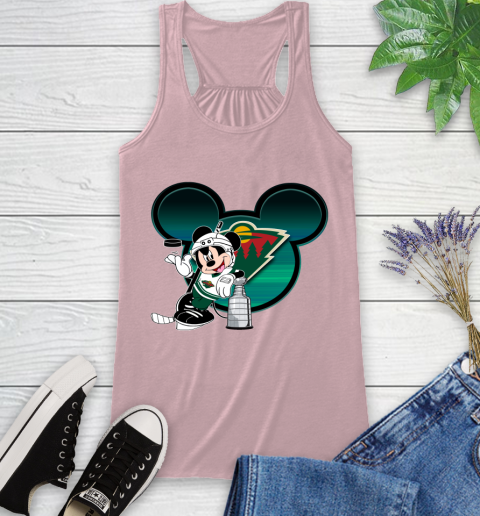 NHL Minnesota Wild Stanley Cup Mickey Mouse Disney Hockey T Shirt Racerback Tank 11