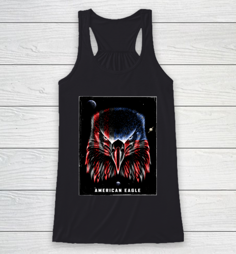 Independence Day 4th Of July American Eagle Racerback Tank