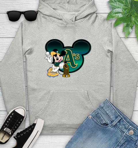 MLB Oakland Athletics The Commissioner's Trophy Mickey Mouse Disney Youth Hoodie