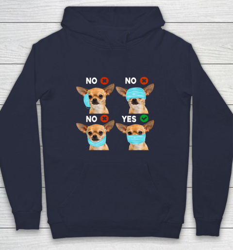 Funny Quarantined Chihuahua Dog How To Wear Mask Gift Hoodie 2