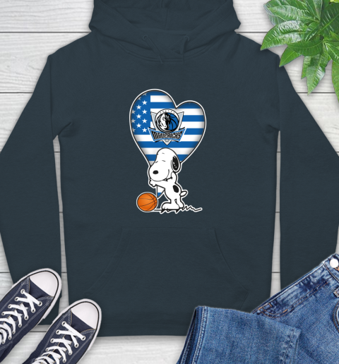 Dallas Mavericks NBA Basketball The Peanuts Movie Adorable Snoopy Hoodie 7