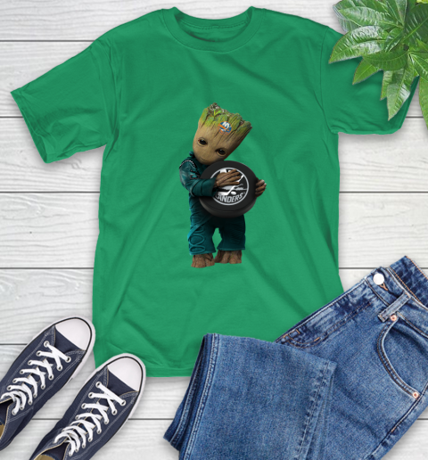 NHL Groot Guardians Of The Galaxy Hockey Sports New York Islanders T-Shirt 7