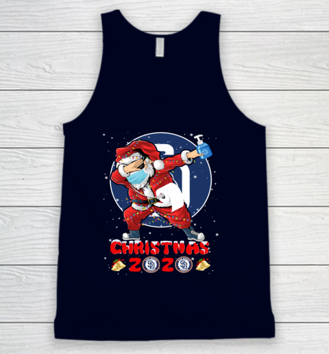 San Diego Padres Funny Santa Claus Dabbing Christmas 2020 MLB Tank Top 2