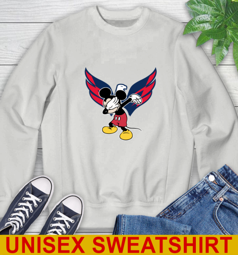 Washington Capitals NHL Hockey Dabbing Mickey Disney Sports Sweatshirt 5