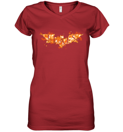 NHL Toronto Maple Leafs Batman Logo DC Hockey Sports UN7LWjEJqz3 women v neck t shirt 39 95 151514 front red