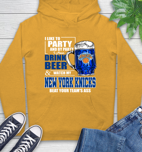 NBA Drink Beer and Watch My New York Knicks Beat Your Team's Ass Basketball Hoodie 2