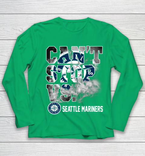 MLB Seattle Mariners Baseball Can't Stop Vs Mariners Youth Long Sleeve 4
