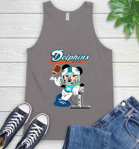 NFL Miami Dolphins Mickey Mouse Disney Super Bowl Football T Shirt Tank Top 7