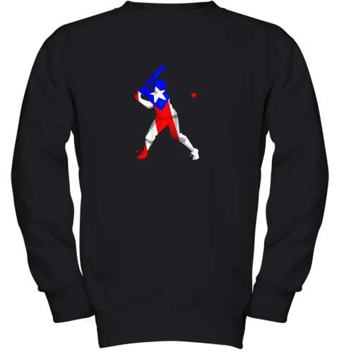 Puerto Rico Baseball Puerto Rican Flag Nuyori Classic Youth Sweatshirt