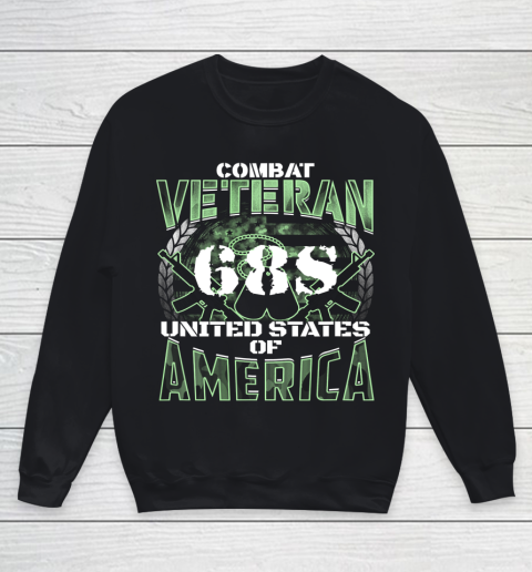 Veteran Shirt 68S MOS United States Combat Veteran Youth Sweatshirt