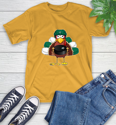 Dallas Stars Turkey Thanksgiving Day T-Shirt 3