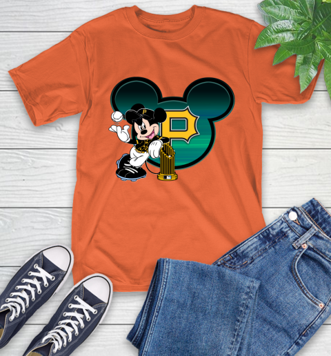 MLB Pittsburgh Pirates The Commissioner's Trophy Mickey Mouse Disney T-Shirt 5