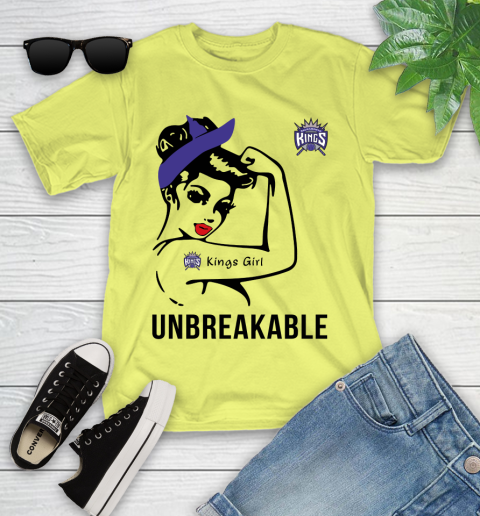 NBA Sacramento Kings Girl Unbreakable Basketball Sports Youth T-Shirt 5