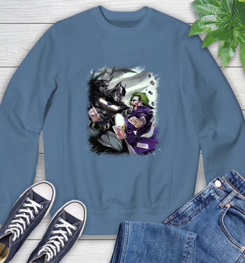 St.Louis Blues NHL Hockey Batman Fighting Joker DC Comics Sweatshirt - Image 8