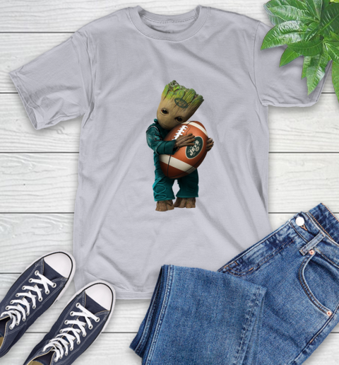 NFL Groot Guardians Of The Galaxy Football Sports New York Jets T-Shirt 6