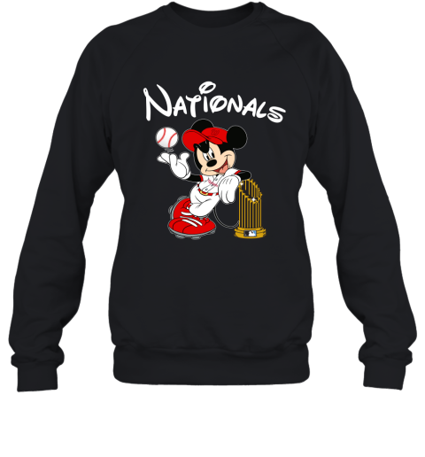 Washington Nationals Mickey Taking The Trophy MLB 2019 Sweatshirt