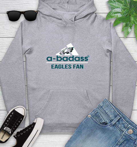 Philadelphia Eagles NFL Football A Badass Adidas Adoring Fan Sports Youth Hoodie 6