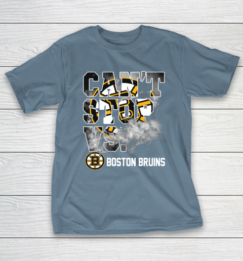 NHL Boston Bruins Hockey Can't Stop Vs T-Shirt 6