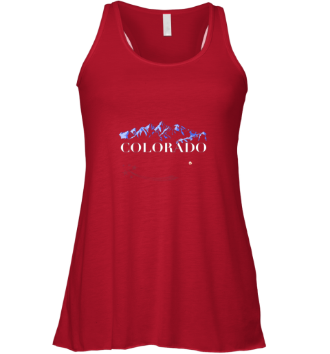 7utp colorado rocky mountain shirt baseball player design flowy tank 32 front red