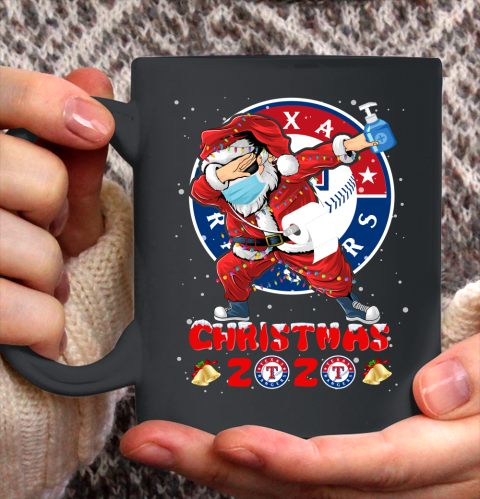Texas Rangers Funny Santa Claus Dabbing Christmas 2020 MLB Ceramic Mug 11oz