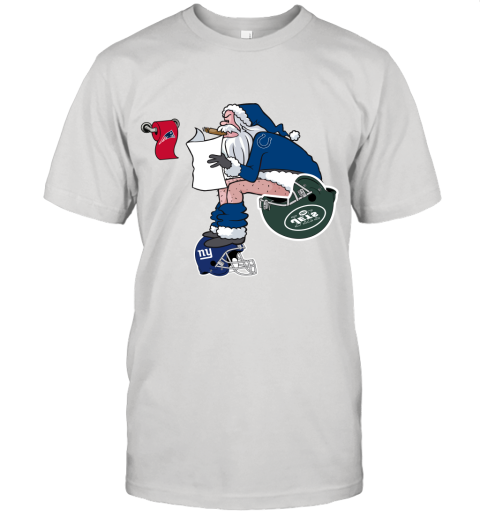 Santa Claus Indianapolis Colts Shit On Other Teams Christmas Unisex Jersey Tee