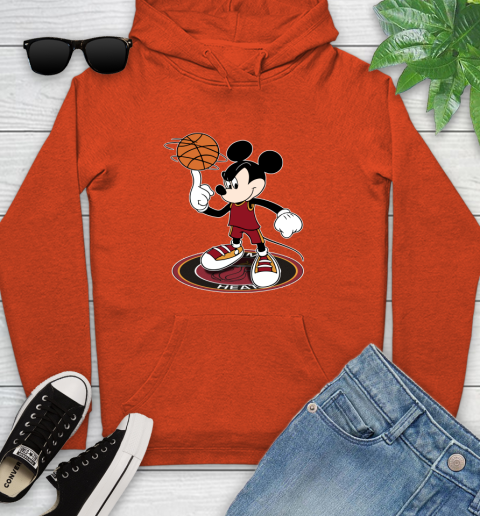 NBA Basketball Miami Heat Cheerful Mickey Disney Shirt Youth Hoodie 5