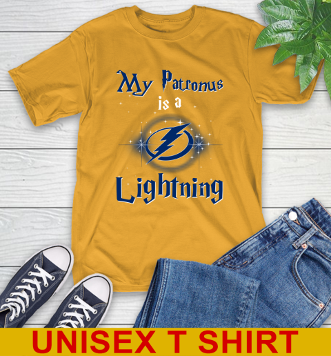 NHL Hockey Harry Potter My Patronus Is A Tampa Bay Lightning T-Shirt 2