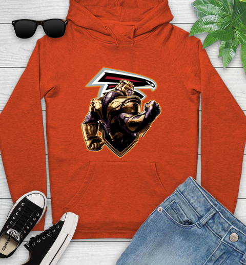 NFL Thanos Avengers Endgame Football Sports Atlanta Falcons Youth Hoodie 5