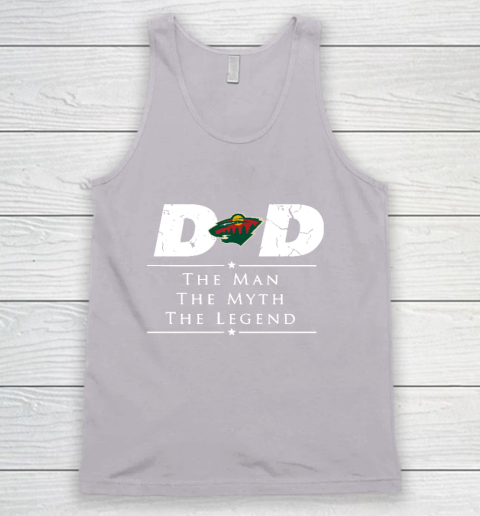 Minnesota Wild NHL Ice Hockey Dad The Man The Myth The Legend Tank Top 3