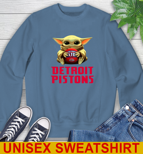 NBA Basketball Detroit Pistons Star Wars Baby Yoda Shirt 32
