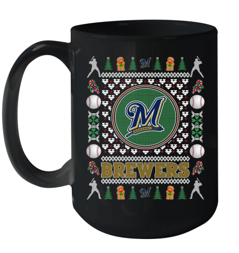 Milwaukee Brewers Merry Christmas MLB Baseball Loyal Fan Ceramic Mug 15oz
