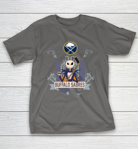 NHL Buffalo Sabres Hockey Jack Skellington Halloween T-Shirt 8
