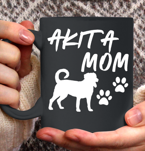 Mother's Day Funny Gift Ideas Apparel  Akita Mom T Shirt Ceramic Mug 11oz