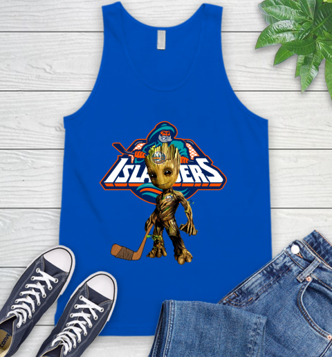 New York Islanders NHL Hockey Groot Marvel Guardians Of The Galaxy Tank Top 5