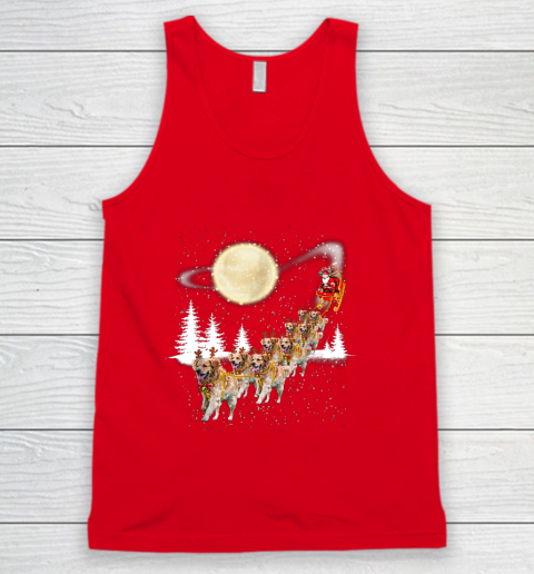 Golden Retriever Reindeer Christmas Tank Top 5