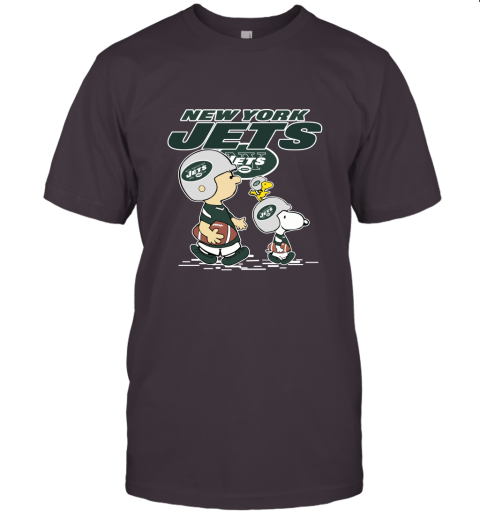 New York Jets Let's Play Football Together Snoopy NFL Unisex Jersey Tee