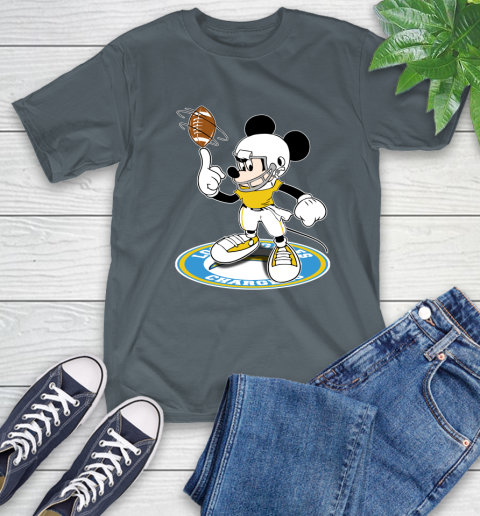 NFL Football Los Angeles Chargers Cheerful Mickey Disney Shirt T-Shirt 7