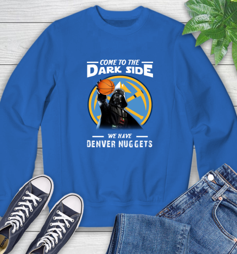 NBA Come To The Dark Side We Have Denver Nuggets Star Wars Darth Vader Basketball Sweatshirt 9