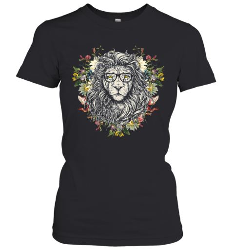 Flower Floral Roaring Lion Cool Casual Women's T-Shirt