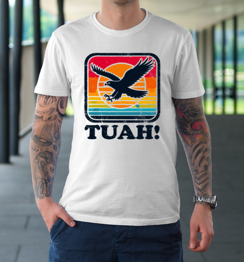 Funny Hawk Tuah Tush Camping Hiking Sarcastic T-Shirt