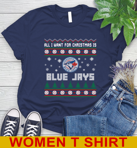 MLB All I Want For Christmas Is Toronto Blue Jays Baseball Sports 96