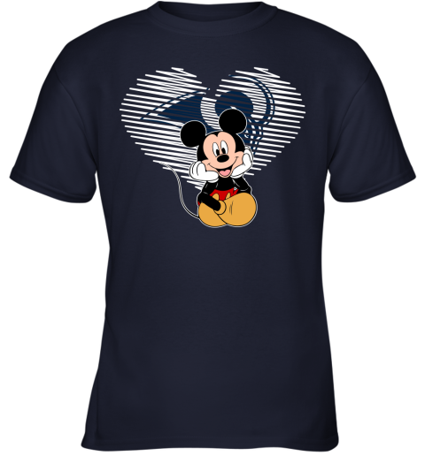 NFL Los Angeles Rams The Heart Mickey Mouse Disney Football T Shirt PSzBU0Bw0Gq youth t shirt 26 95 151514 front navy