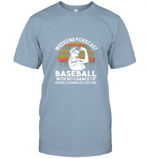 66pj womens baseball mom weekend forecast funny gift for mom jersey t shirt 60 front light blue