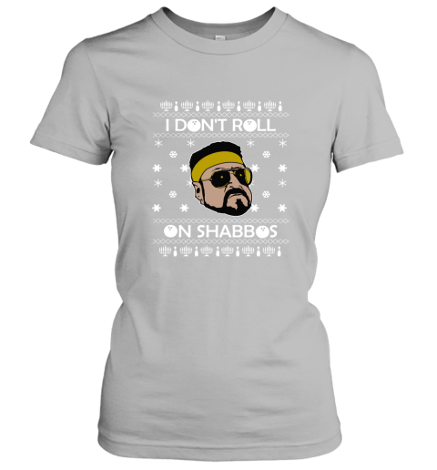 I Don'T Roll On Shabbos Lebowski Ugly Christmas Women's T-Shirt