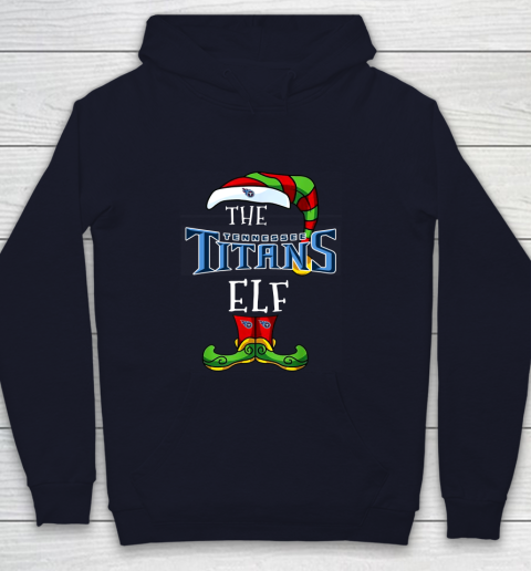 Tennessee Titans Christmas ELF Funny NFL Youth Hoodie 2