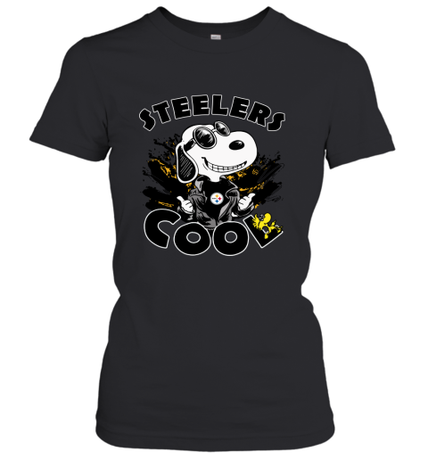 Pittsburg Steelers Snoopy Joe Cool We're Awesome Women's T-Shirt