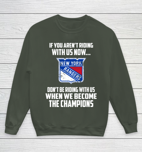 NHL New York Rangers Hockey We Become The Champions Youth Sweatshirt 8