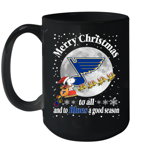 St.Louis Blues Merry Christmas To All And To Blues A Good Season NHL Hockey Sports Ceramic Mug 15oz