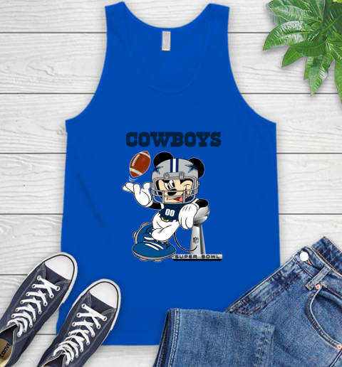 NFL Dallas Cowboys Mickey Mouse Disney Super Bowl Football T Shirt Tank Top 5
